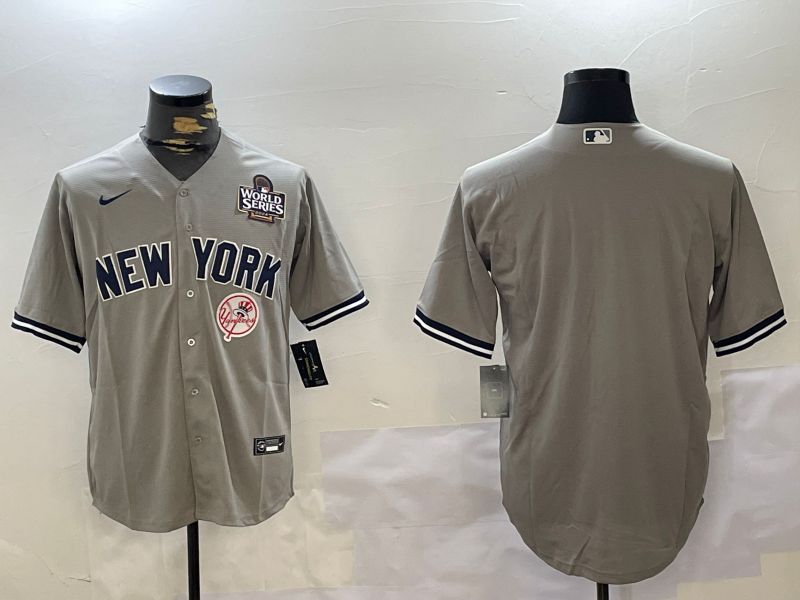 Men New York Yankees Blank Grey Game 2024 Nike MLB Jersey style 102722->new york yankees->MLB Jersey
